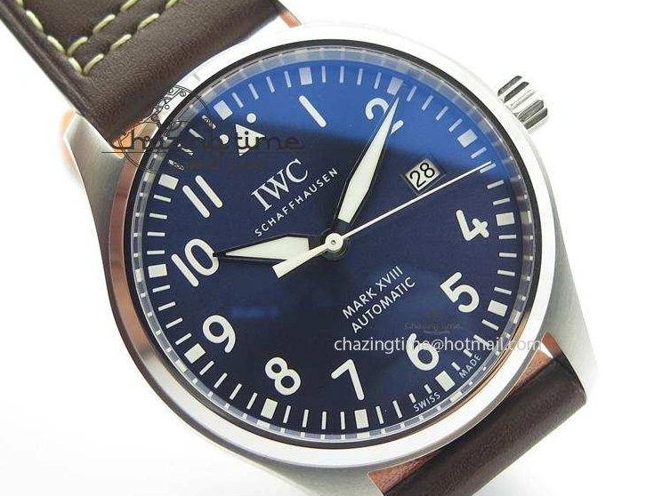MIROTIME 0310 Mark XVIII Le Petit Prince IW327004 SS Mk Maker Best Edition Blue Dial On Brown Leather Strap A TimelessDesign 7296